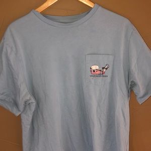 Indigo Vineyard Vines Short Sleeve Tee